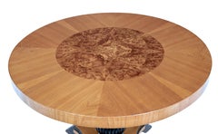Table basse en orme d'inspiration Art Déco du milieu du XXe siècle