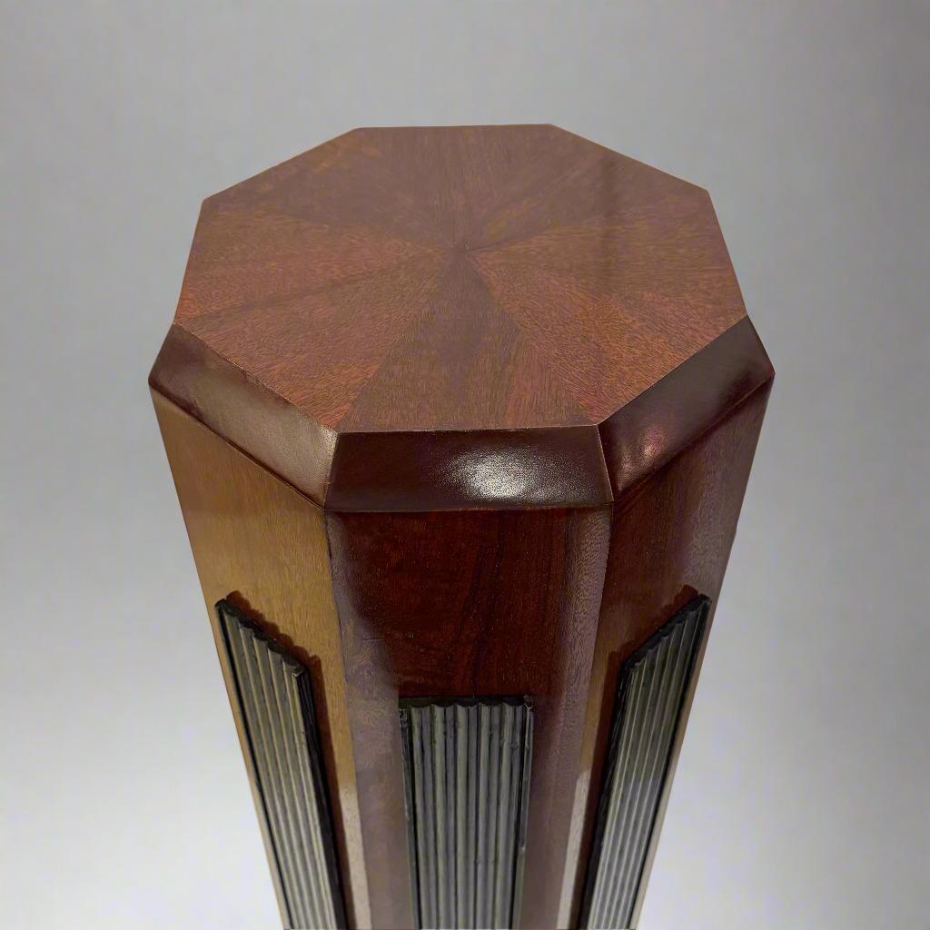 Sockel-Vitrinensäule im Art déco-Stil aus der Mitte des 20. Jahrhunderts, Frankreich (Ebonisiert) im Angebot