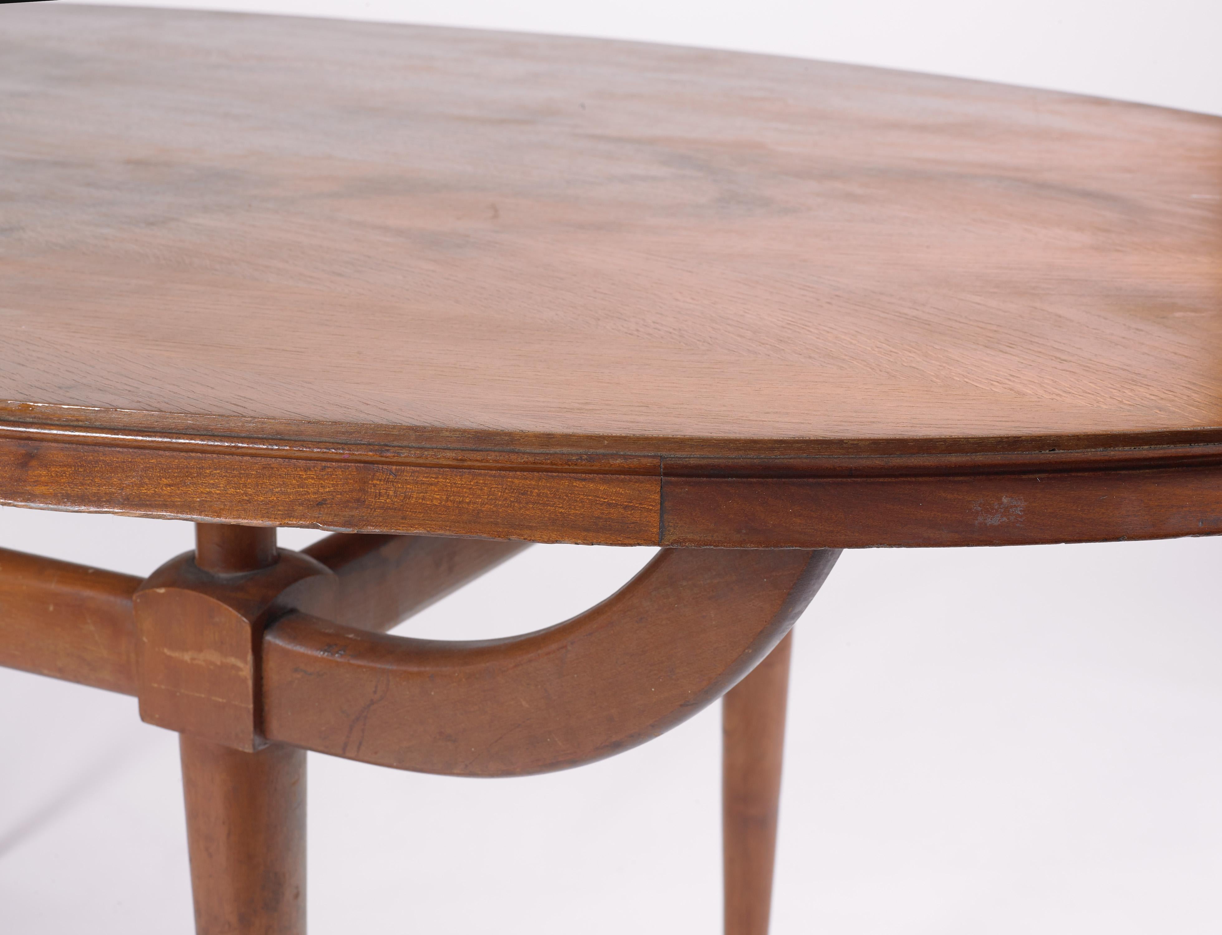 Mesa de comedor estilo Art Déco de mediados del siglo XX Art Decó en venta