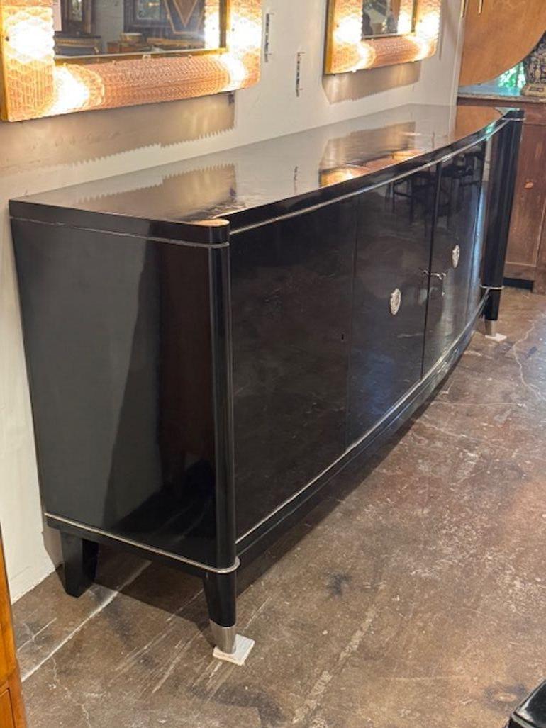 Belge MId 20th Century Art Deco Style Side Board by De Coene Freres of Belgium en vente