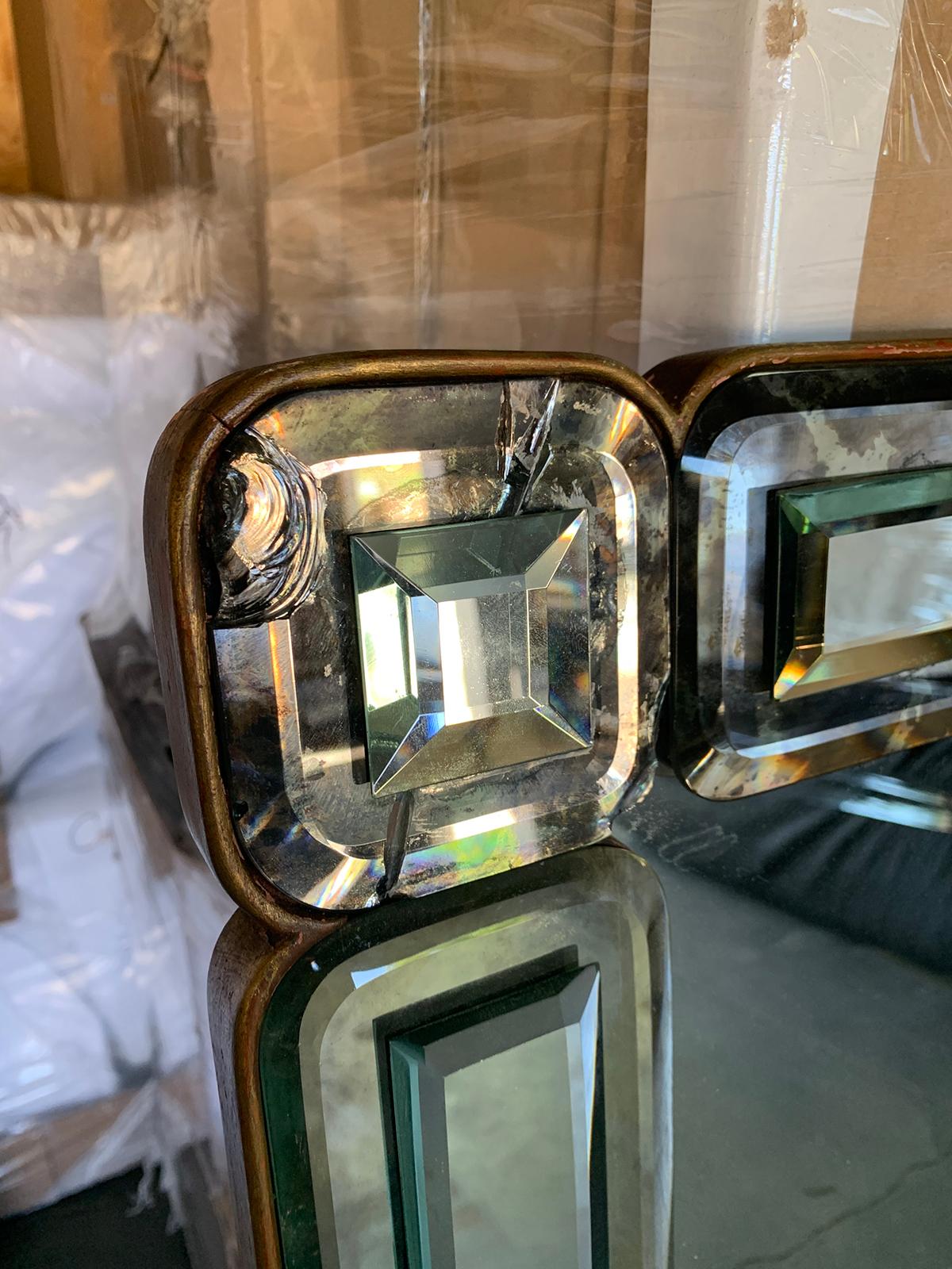 Mid-20th Century Art Deco Venetian Style Mirror, circa 1970s 3