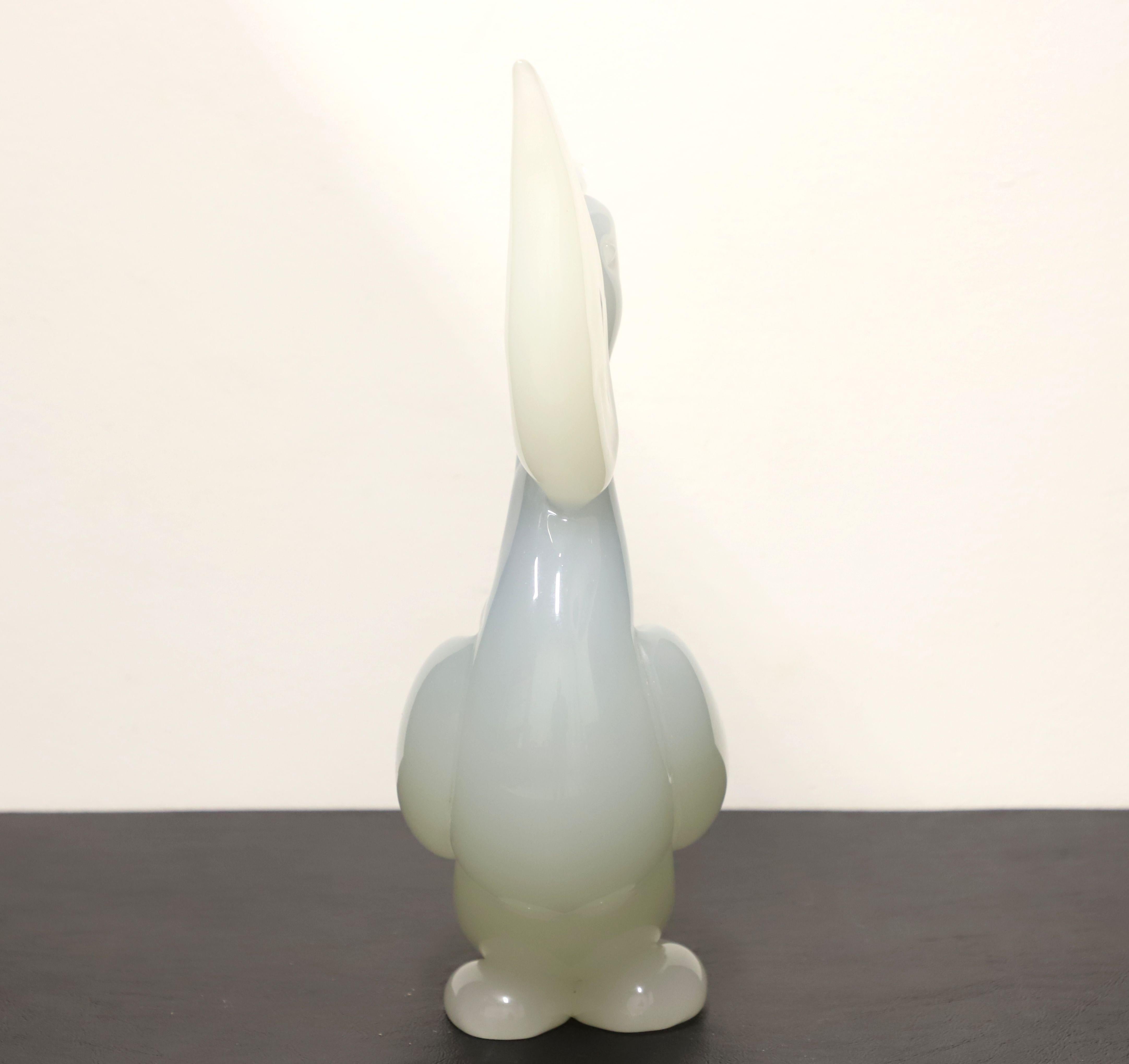 Modern Late 20th Century Murano Art Glass Pelican Sculpture, Attrib to Gambaro & Poggi For Sale