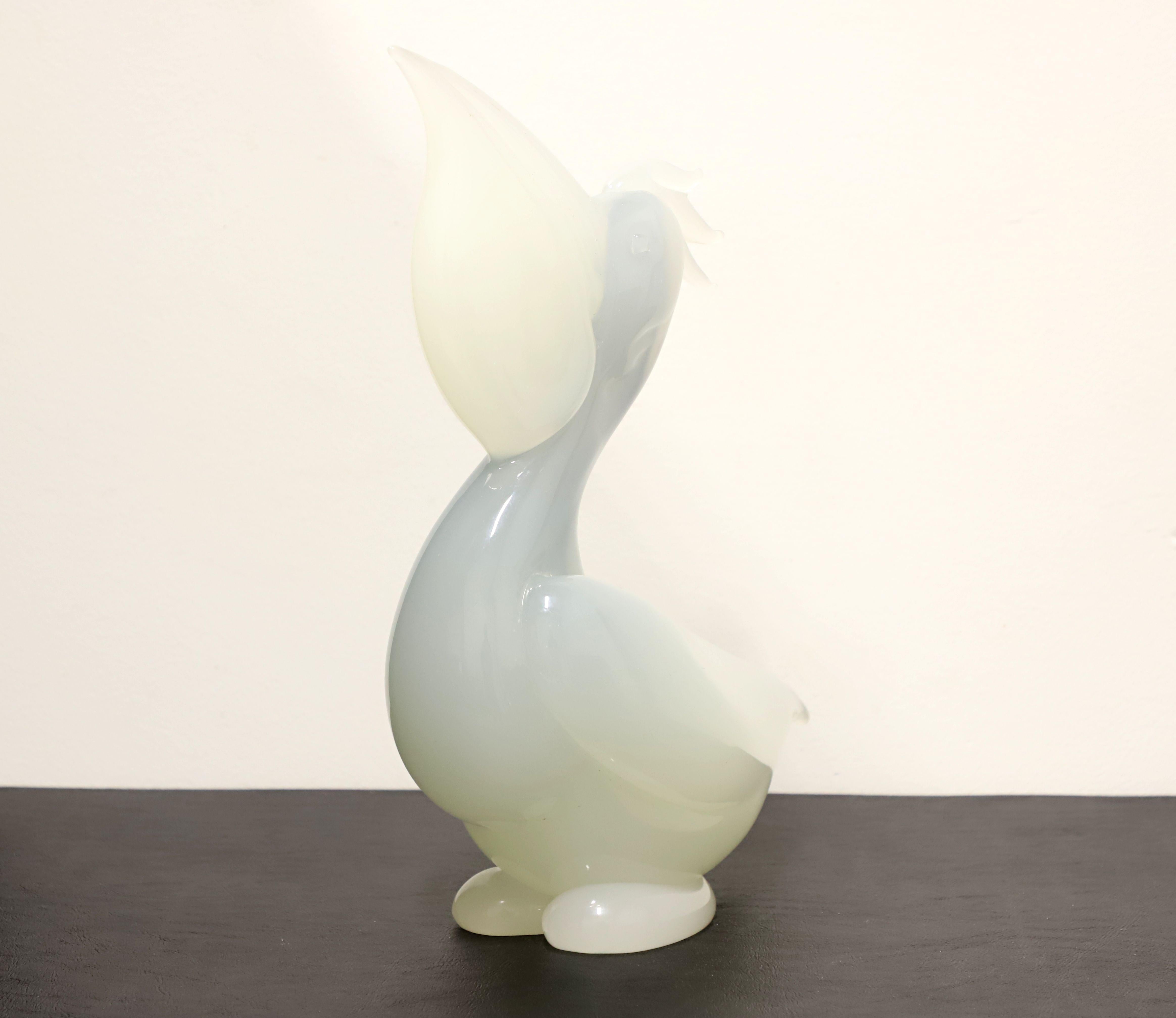 Late 20th Century Murano Art Glass Pelican Sculpture, Attrib to Gambaro & Poggi For Sale 3