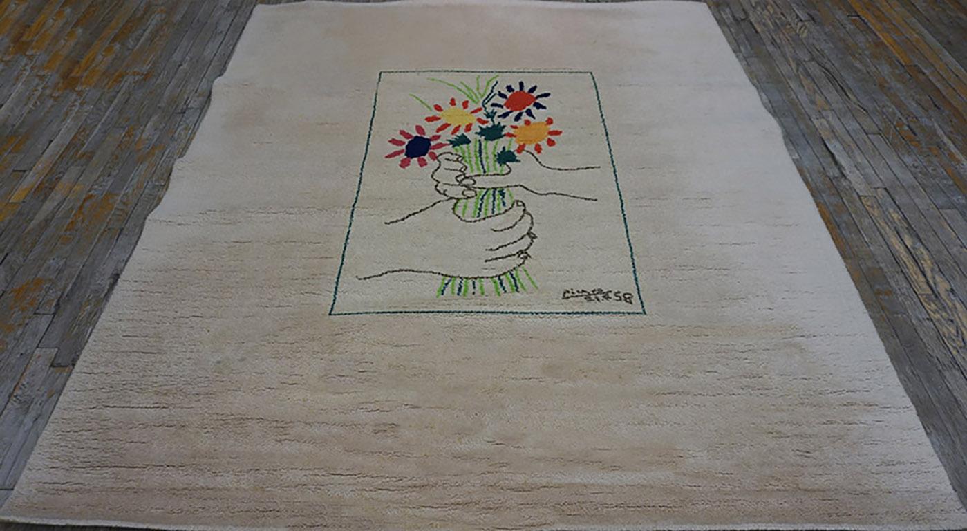 German Mid 20th Century Art Moderne Carpet 6' 8