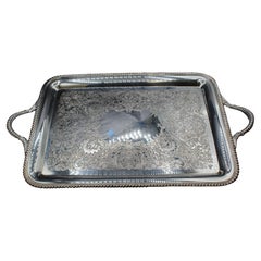 Mid-20th Century "Ashley" Silver Plate Tea Tray by Wilcox