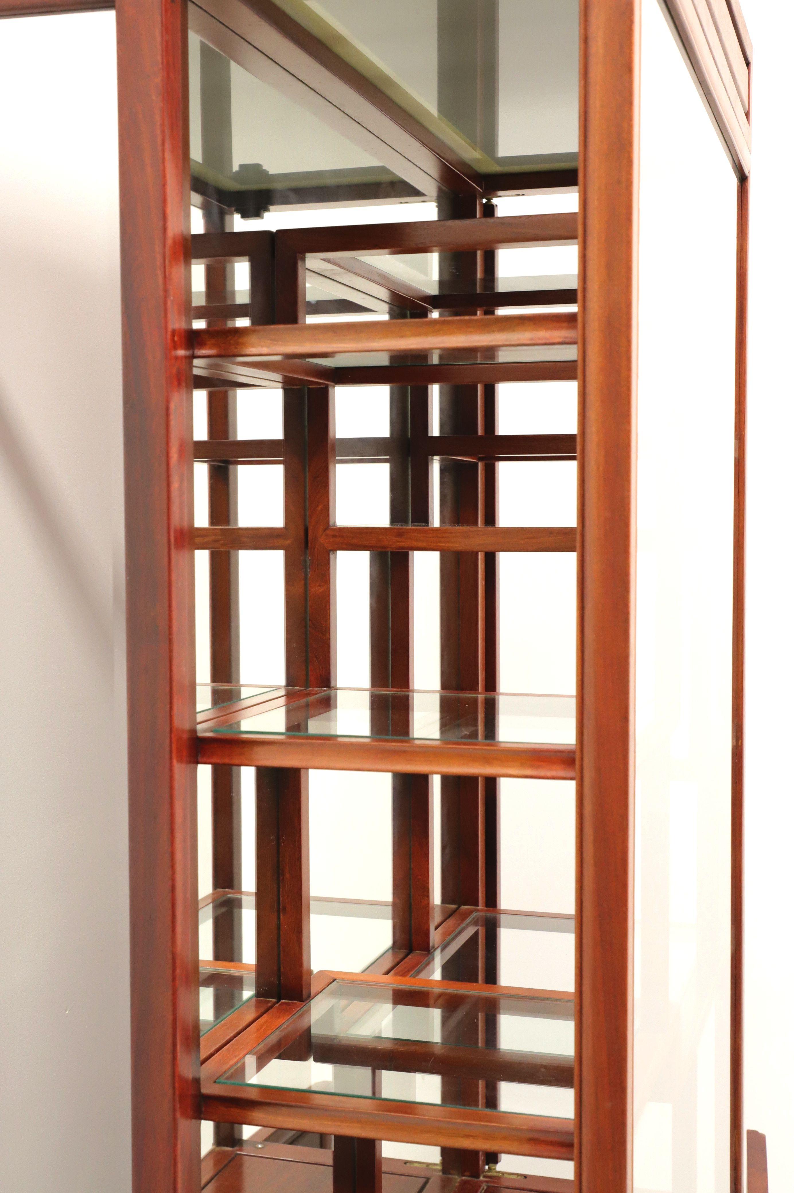 Mid 20th Century Asian Rosewood Curio Display Cabinet 2