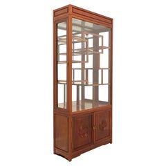 Mid 20th Century Asian Rosewood Curio Display Cabinet