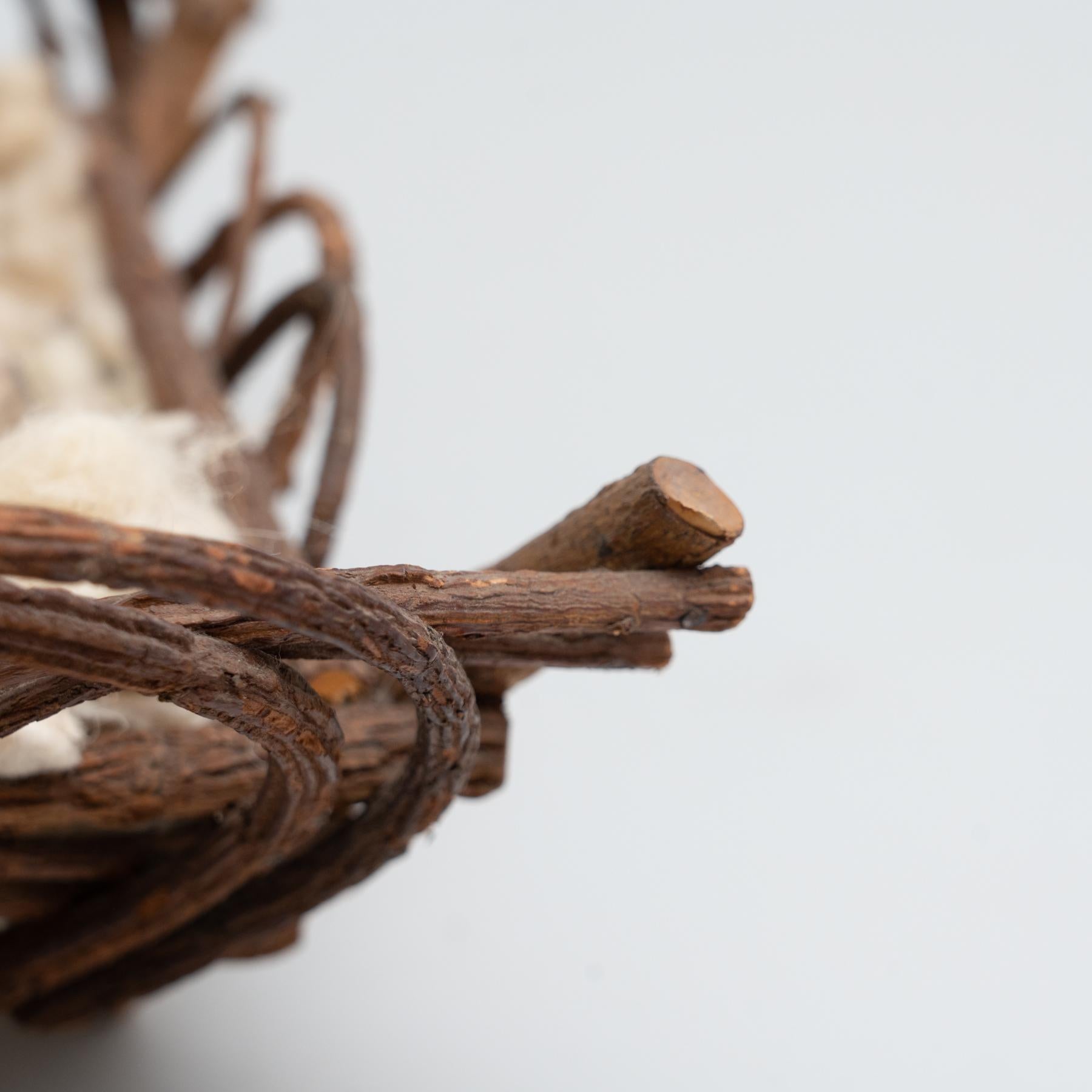 Mid-20th Century Baby Jesus Figure in the Cradle 6