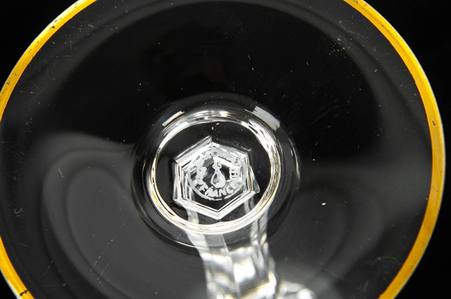 Crystal Mid-20th Century Baccarat Champagne Coupe Glassware Set