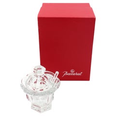 Mid-20th Century Baccarat Covered Jam Pot with Original Box