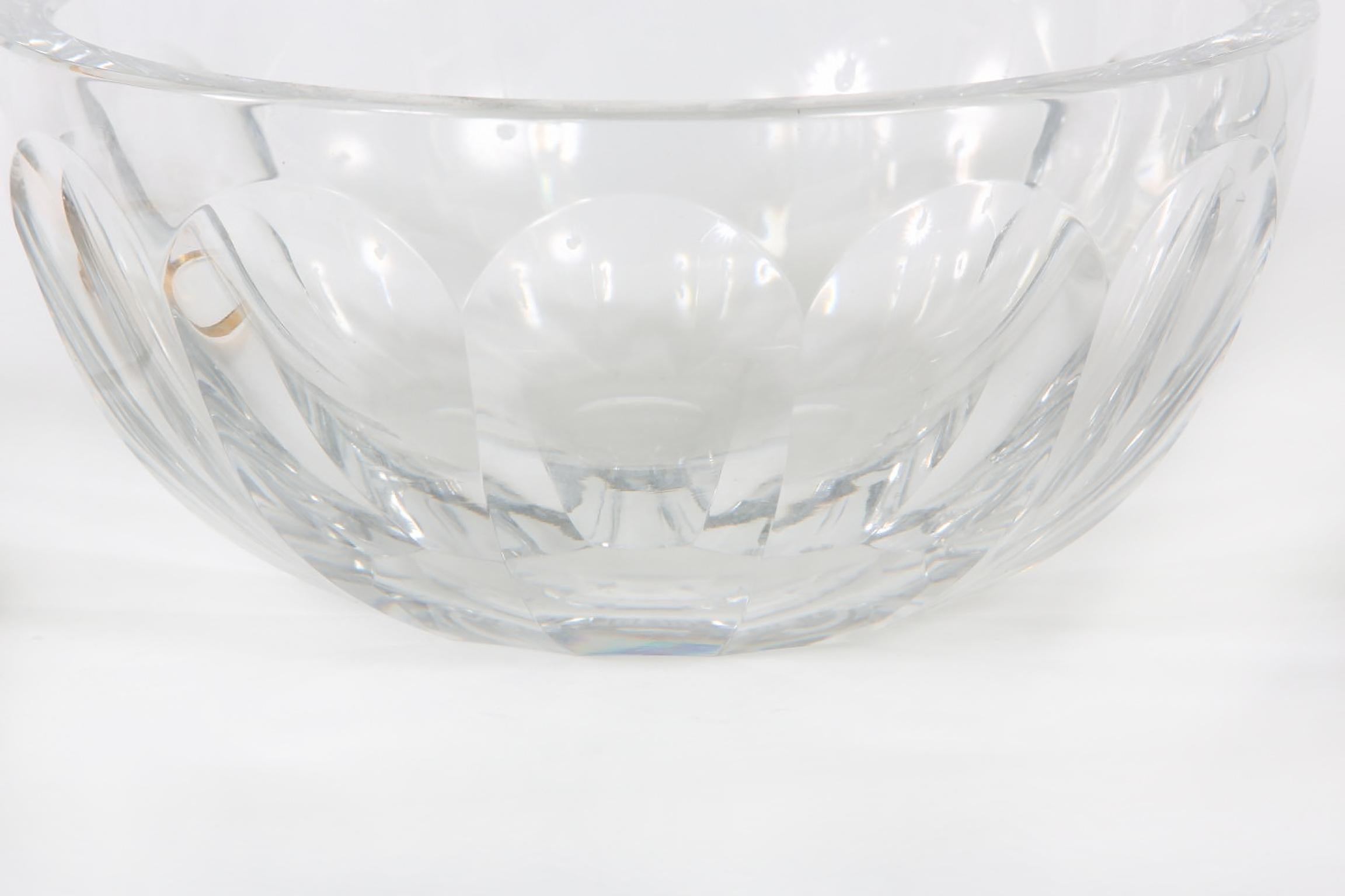 French Mid-20th Century Baccarat Crystal Caviar Service