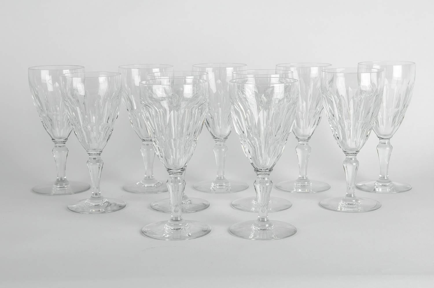 Mid-20th Century Baccarat Crystal Glassware Set 2