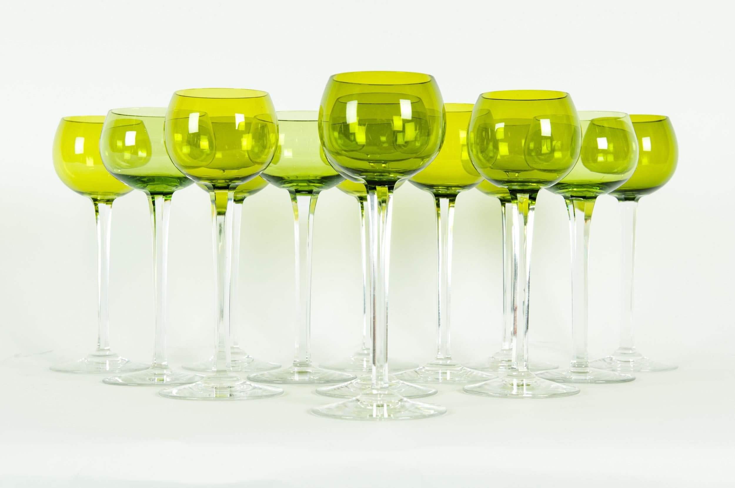 Mid-20th Century Baccarat Crystal Stemware Service / Fourteen People 6