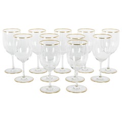 Retro Baccarat Crystal Wine / Water Service 