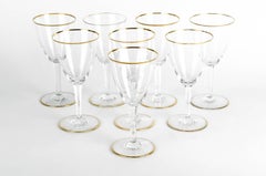 Mid-20th Century Baccarat Crystal Wine Glassware Set