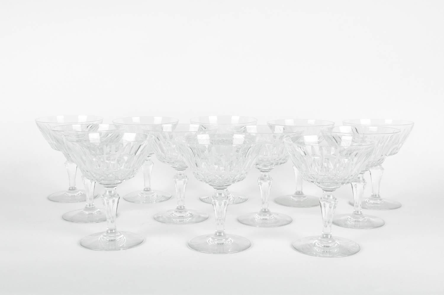 French Mid-20th Century Baccarat Glassware Set