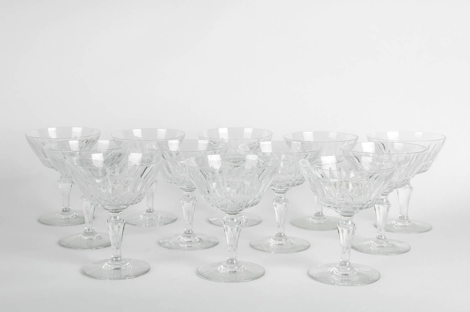 Crystal Mid-20th Century Baccarat Glassware Set
