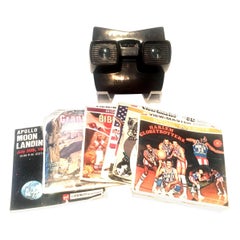 Vintage Mid-20th Century Bakelite 3-D View Master and Color Reels by, Sawyer's Inc.