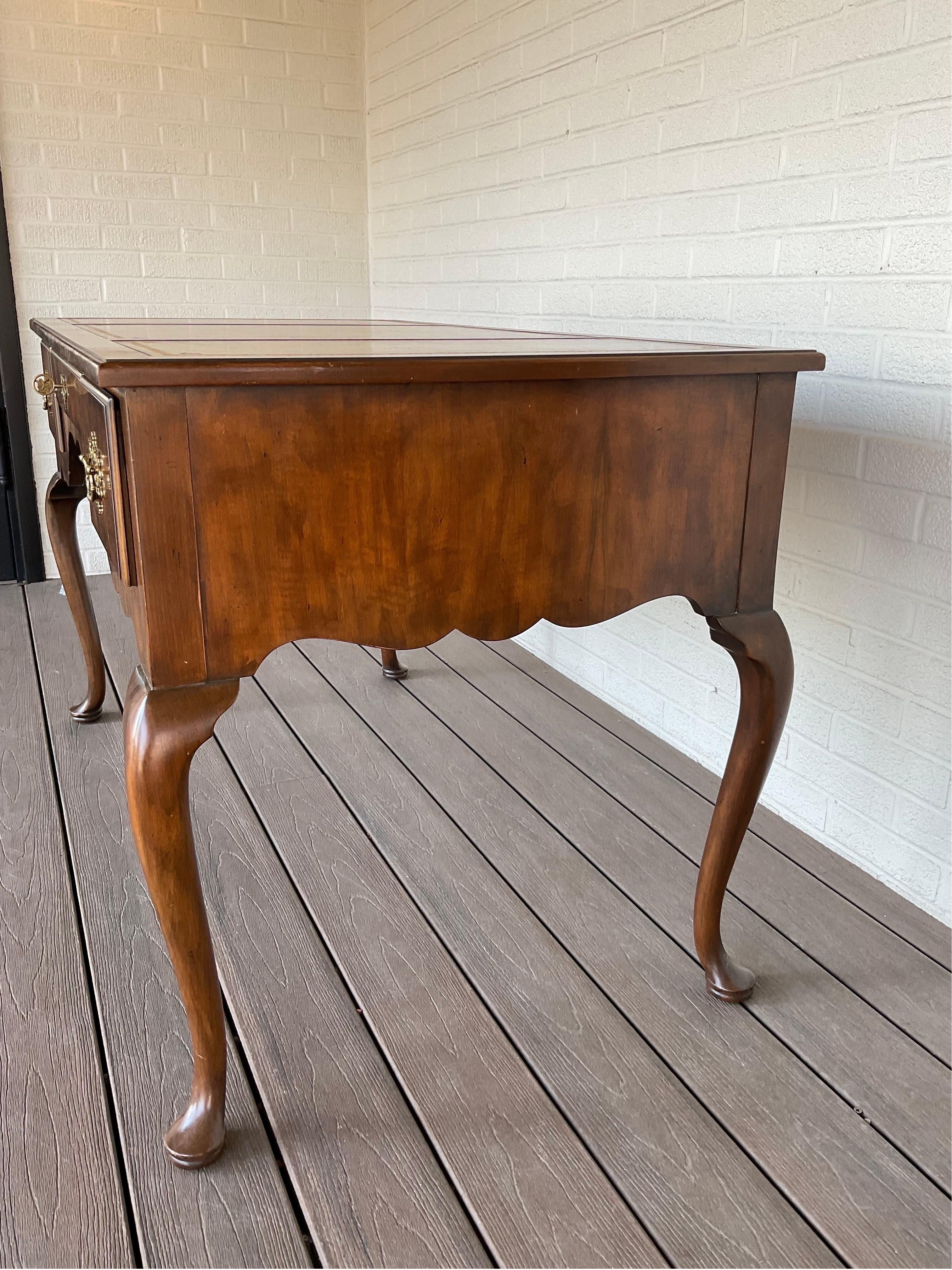 George I Mid-20th Century Baker Furniture Vintage Queen Ann Desk For Sale