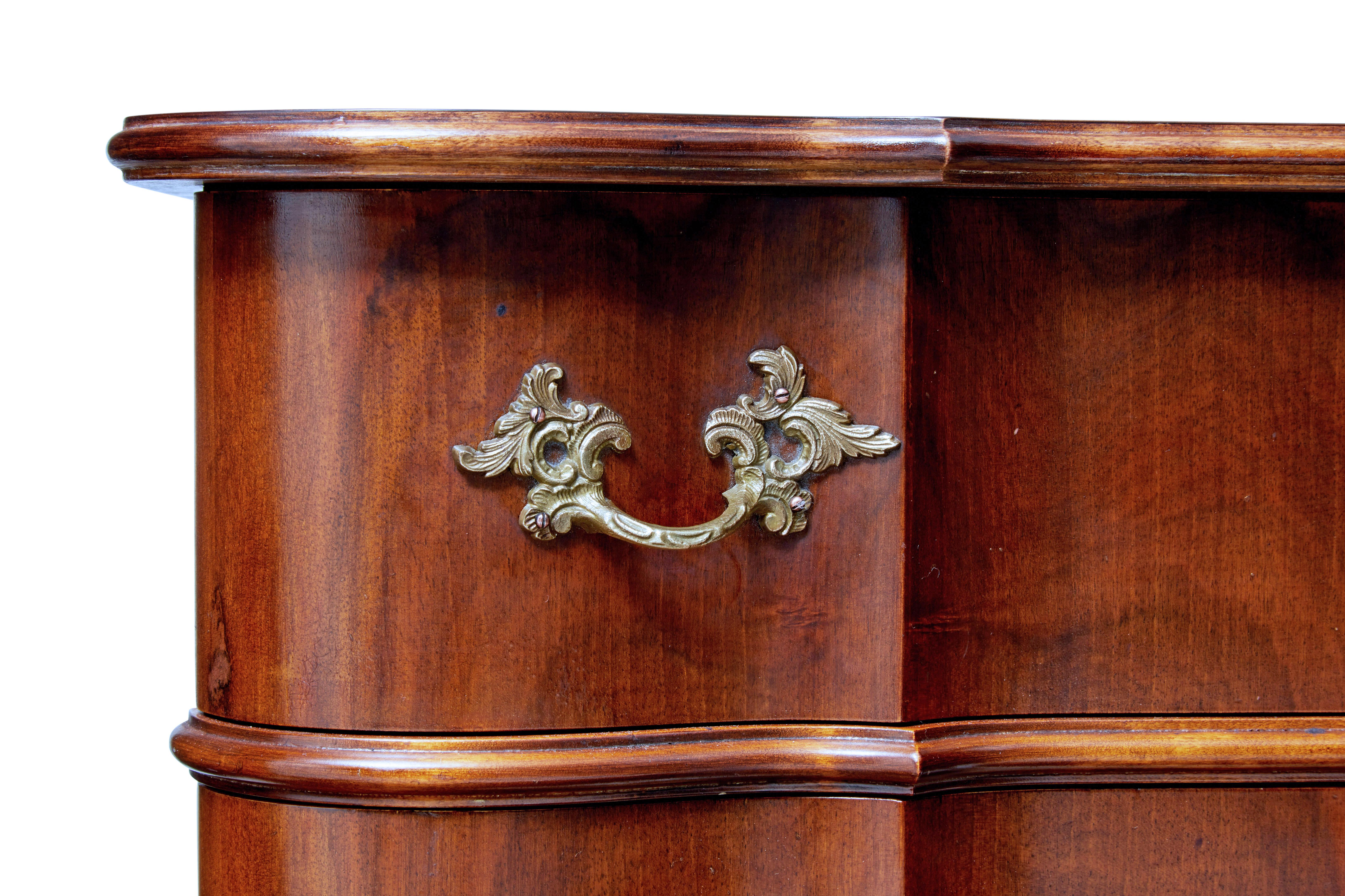 Mid-20th Century Baroque Inspired Walnut Chest of Drawers 1