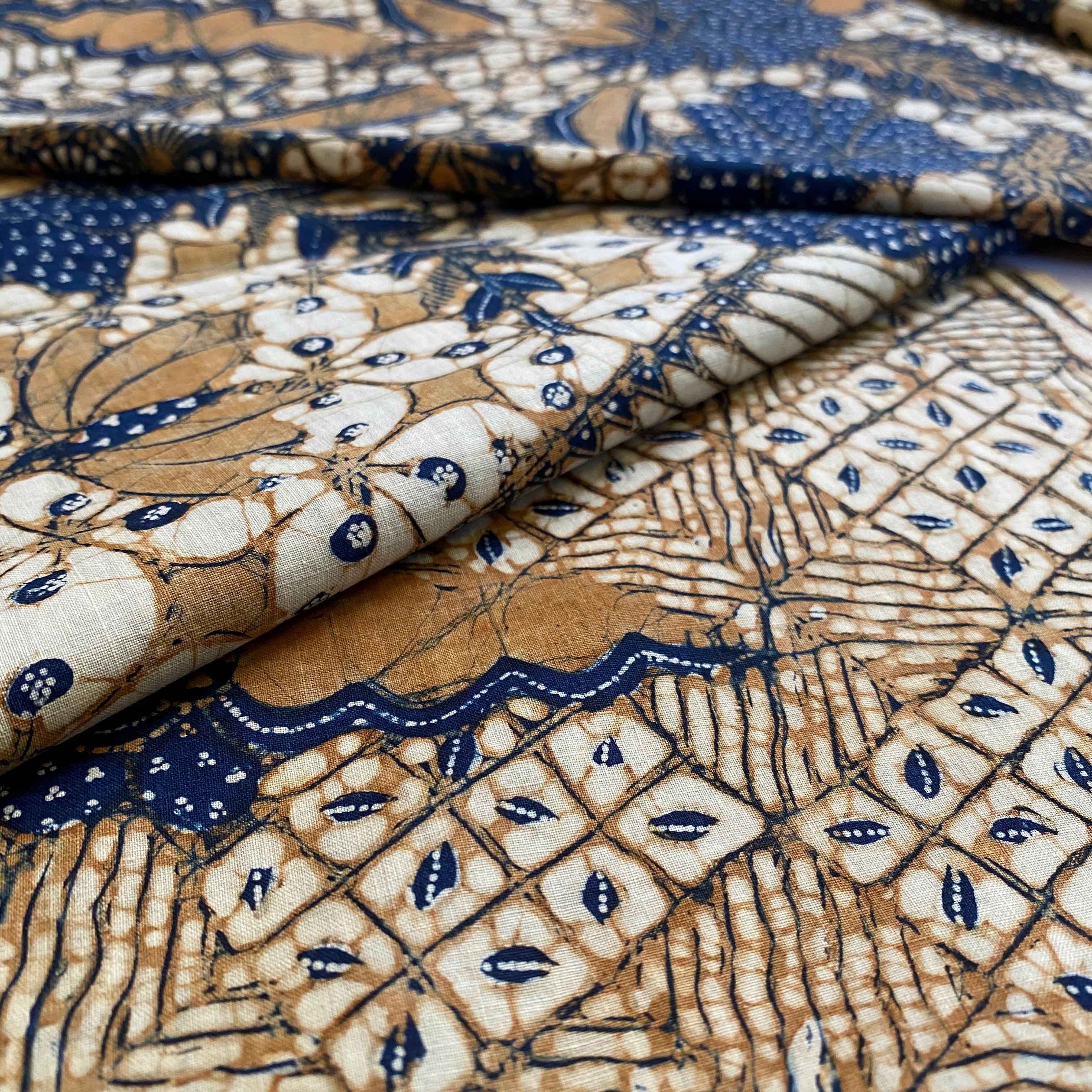 Japanese Mid-20th Century Batik, Kain, Hip-Wrap Clothing Garment, Java