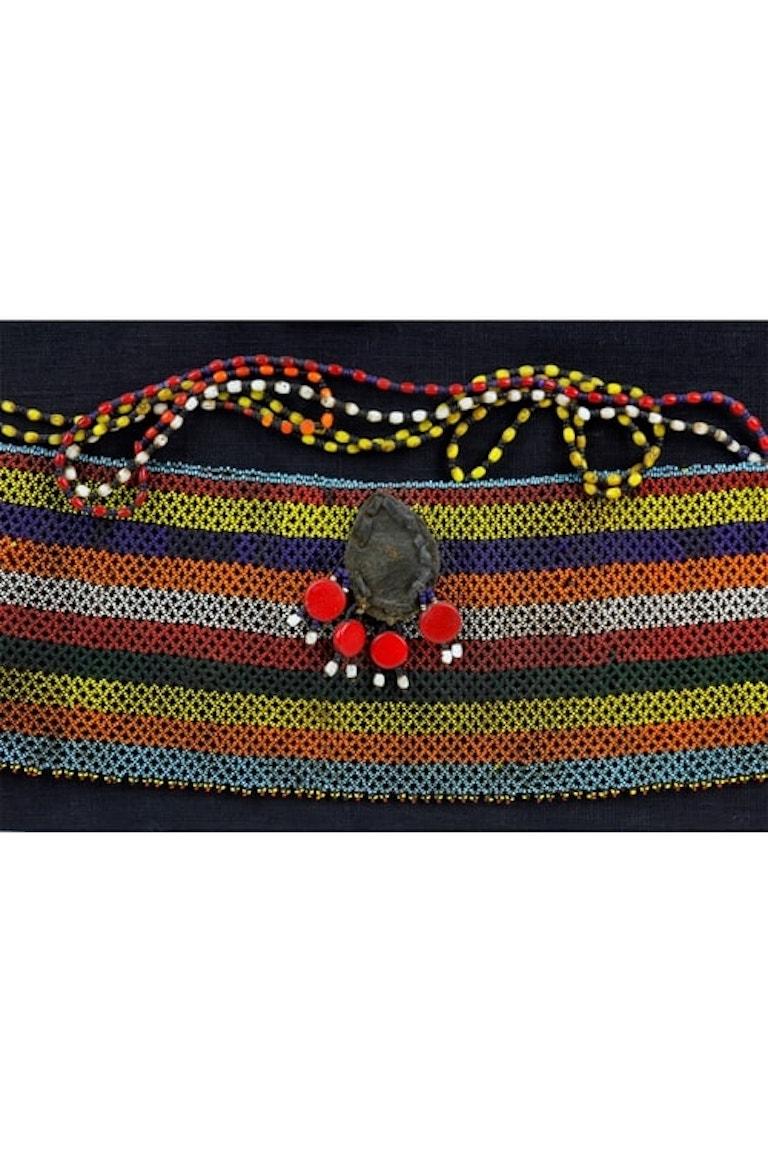 Mid-20th Century Beaded Neck Adornment and Apron. Pokot, Kenya For Sale 1
