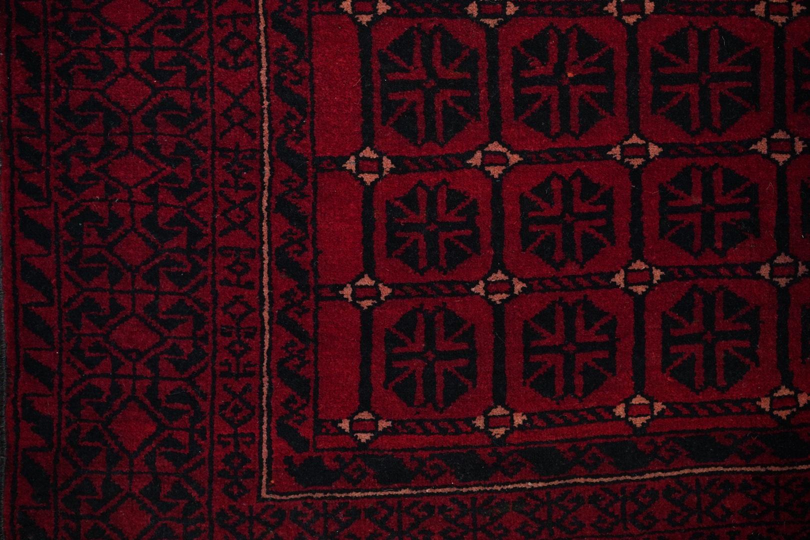 Mitte des 20. Jahrhunderts Belouchi Vintage Halb antike Lammfell Wolle (Persisch) im Angebot