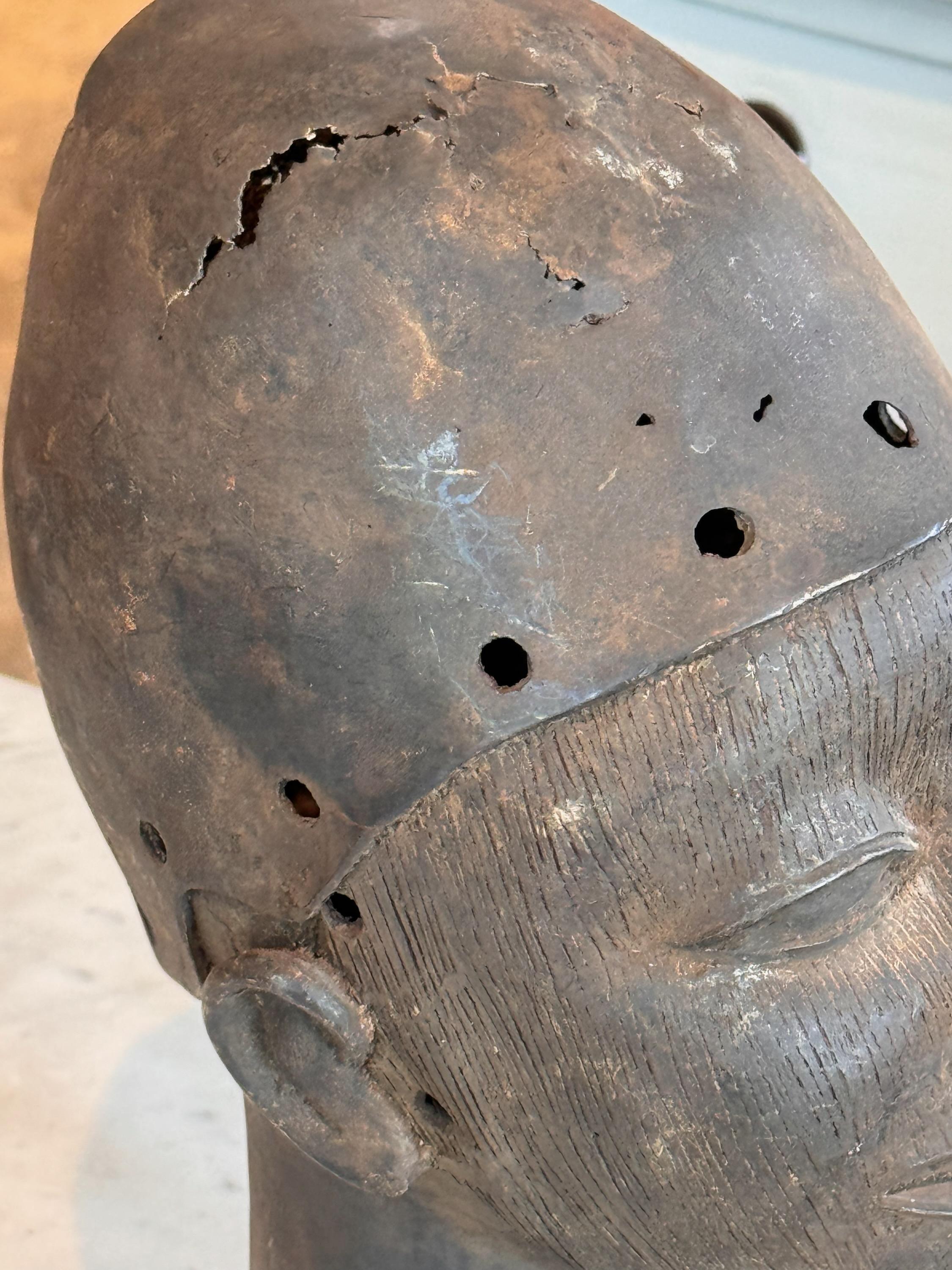 Mid 20th Century Benin Style Head Sculpture 2