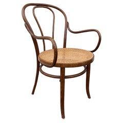Mid-20th Century Bentwood and Cane Chair