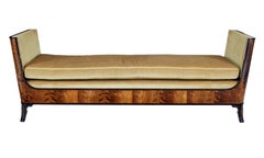 Mid 20th Century Birch and Palisander Inlaid Day Bed