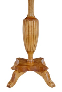 Mid-20th Century Birch Oval Side Table