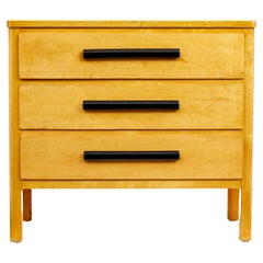 Mid 20th century birch Scandinavian chest of drawers