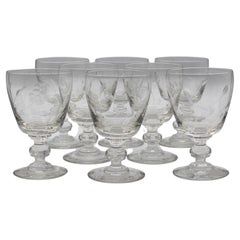 Mid-20th Century, Blown Glass Dansk Rummers, Set of 8