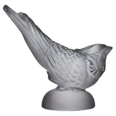Vintage Mid 20th Century Bohemian Glass Figure entitled "Singing Bird"