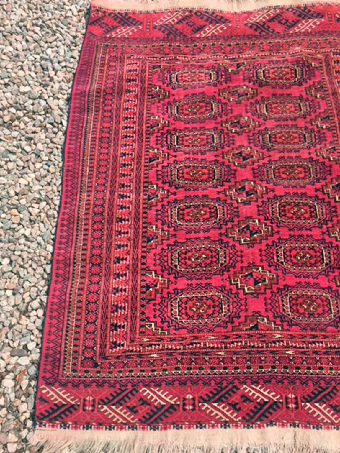 Mid-20th Century Bokhara Rug In Good Condition In New York, NY