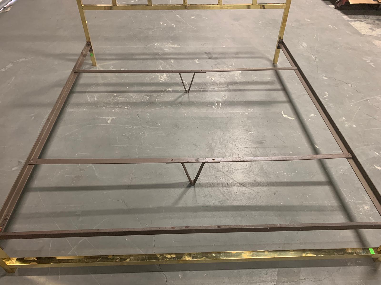 Mid-20th Century Brass Bed in the Style of Maison Jansen 8