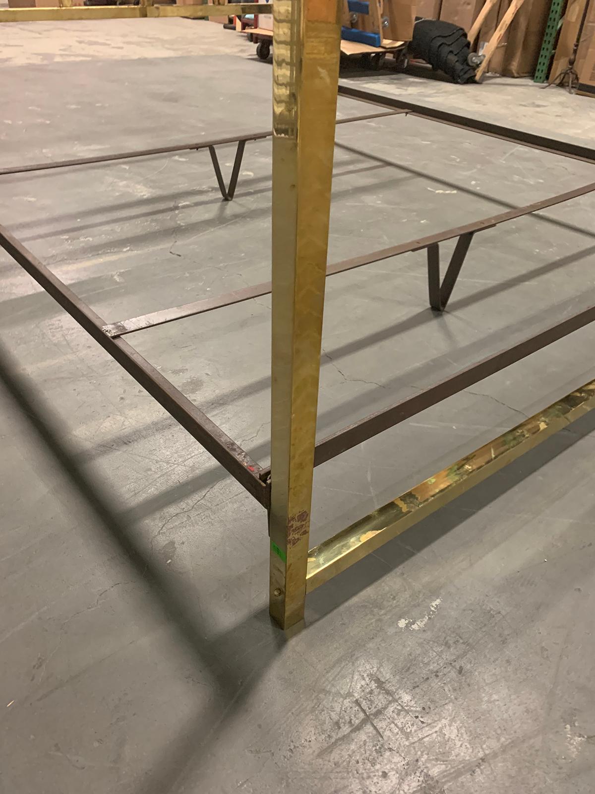 Mid-20th Century Brass Bed in the Style of Maison Jansen 10