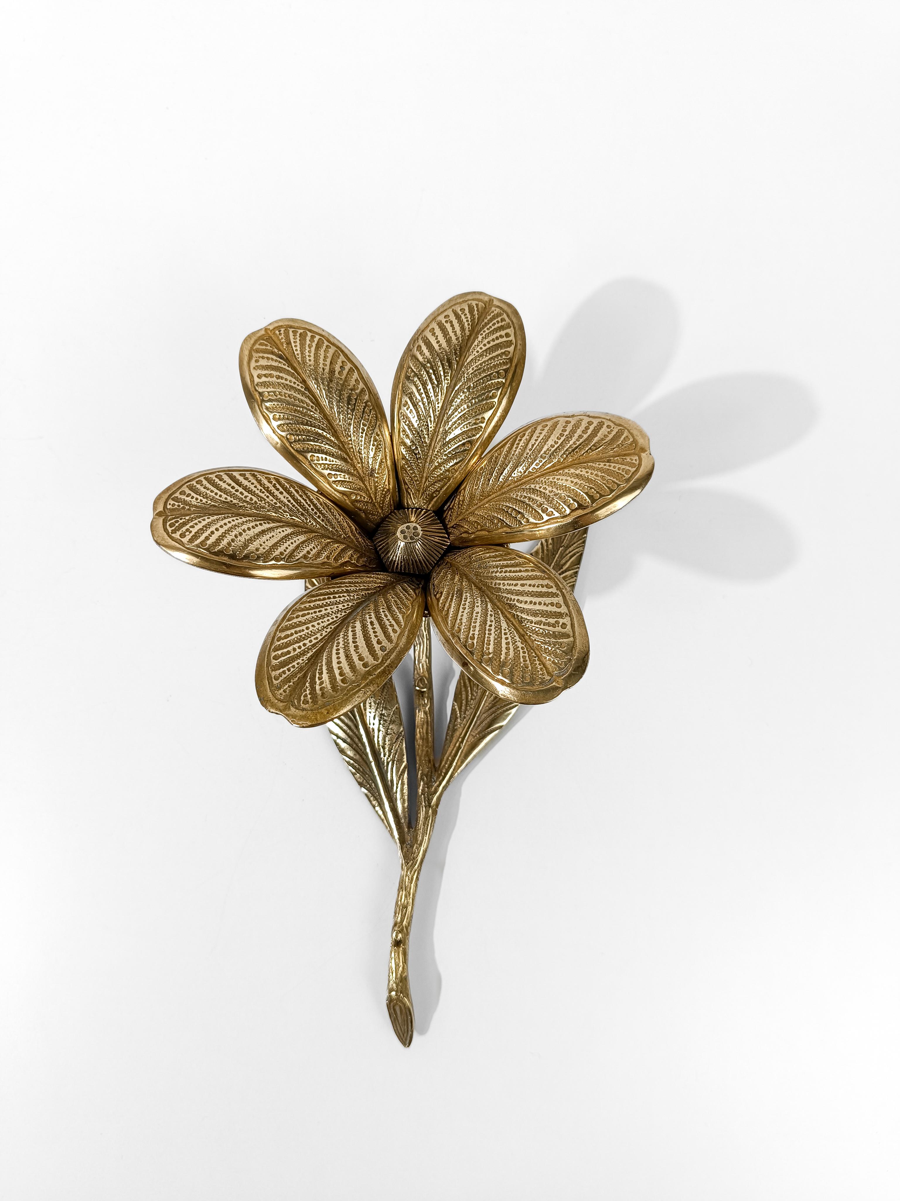 Mid 20th Century Brass Cocktail Ashtray in Flower Shape with Removable Petals 11