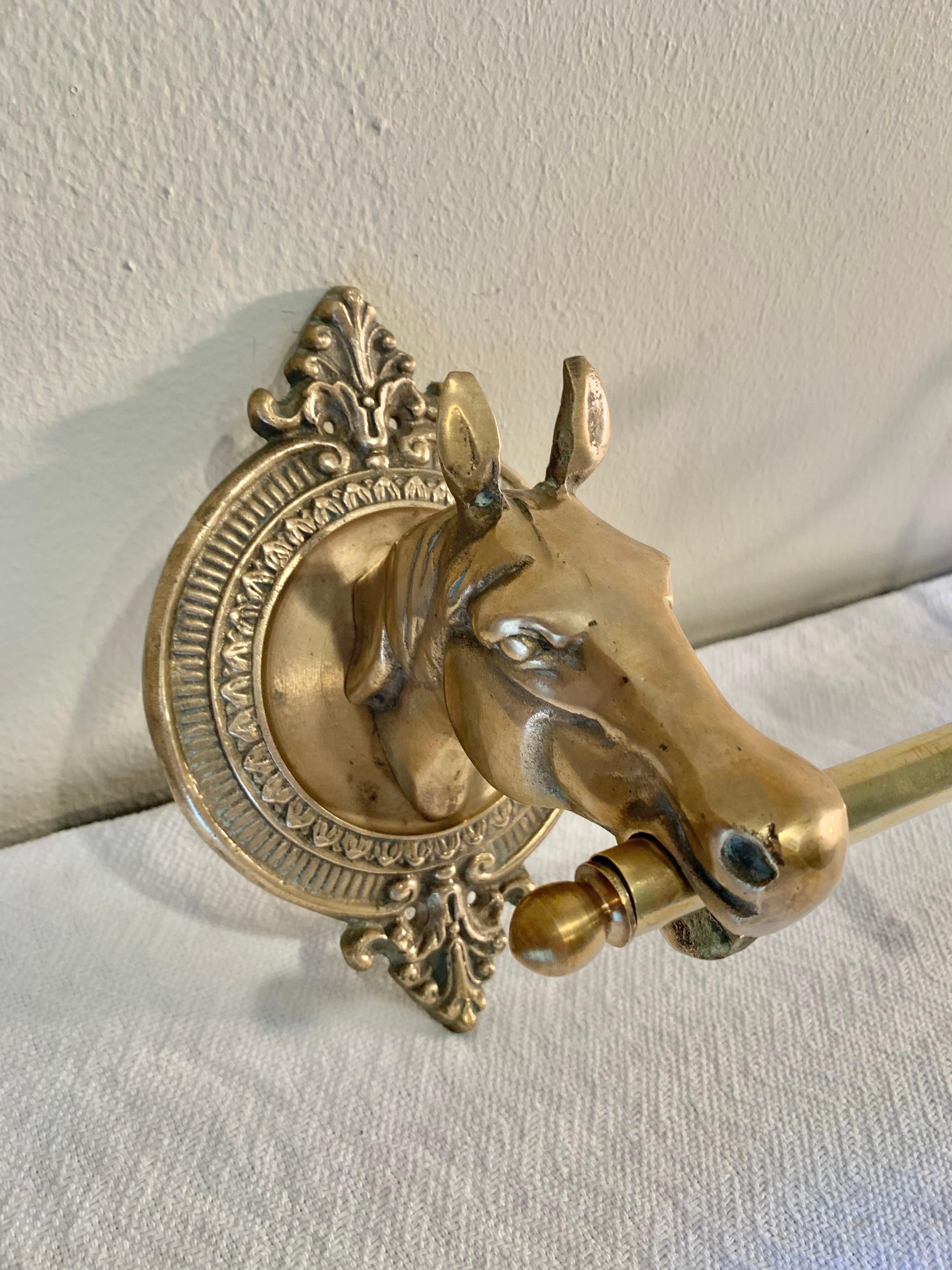 horse head coat rack