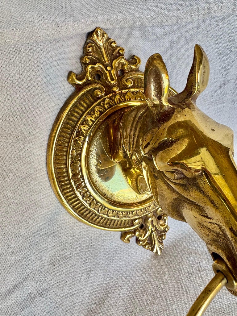 Vintage Gold Brass Towel Ring With Horse Head Design – Wall-Mounted Hand Towel Holder, Decorative Retro Bathroom Accessory, Luxury Finish
