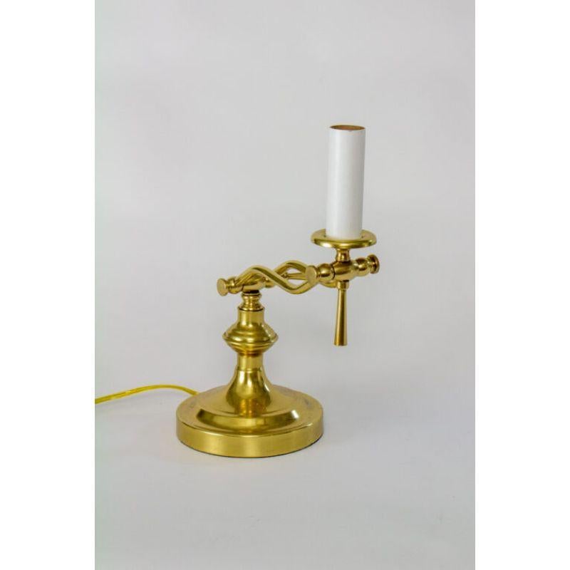 Mid-20th Century Brass Piano Lamp For Sale 1