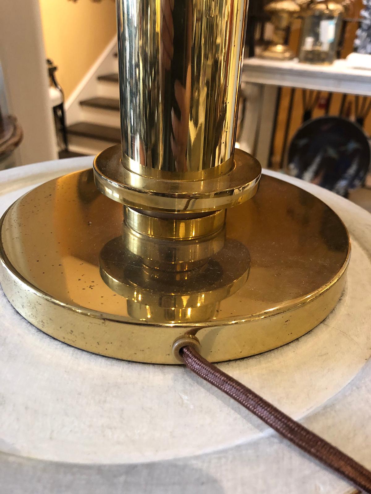 Mid-20th Century Brass Table Lamp 6