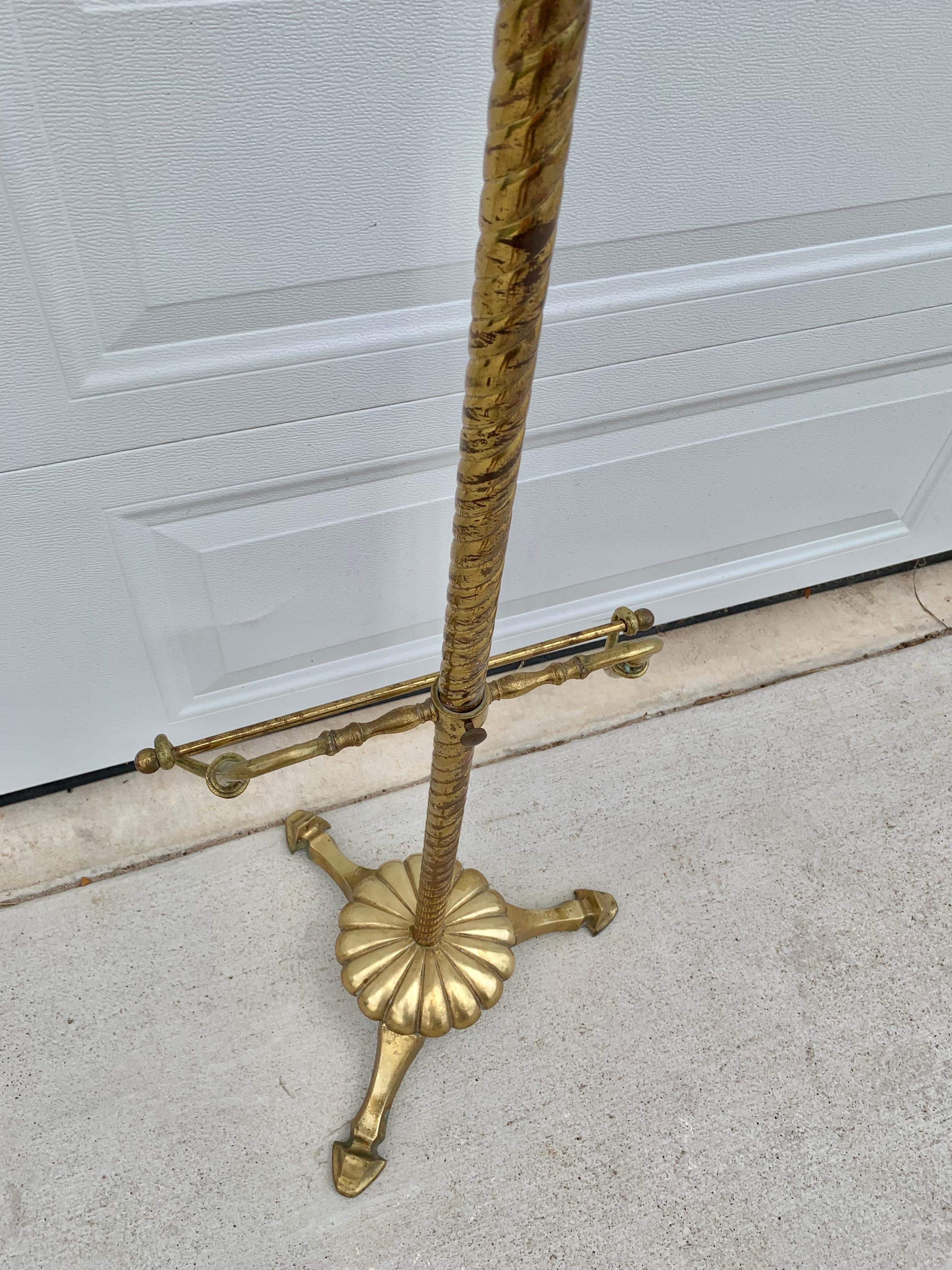 Mid 20th Century Brass Valet Stand 5
