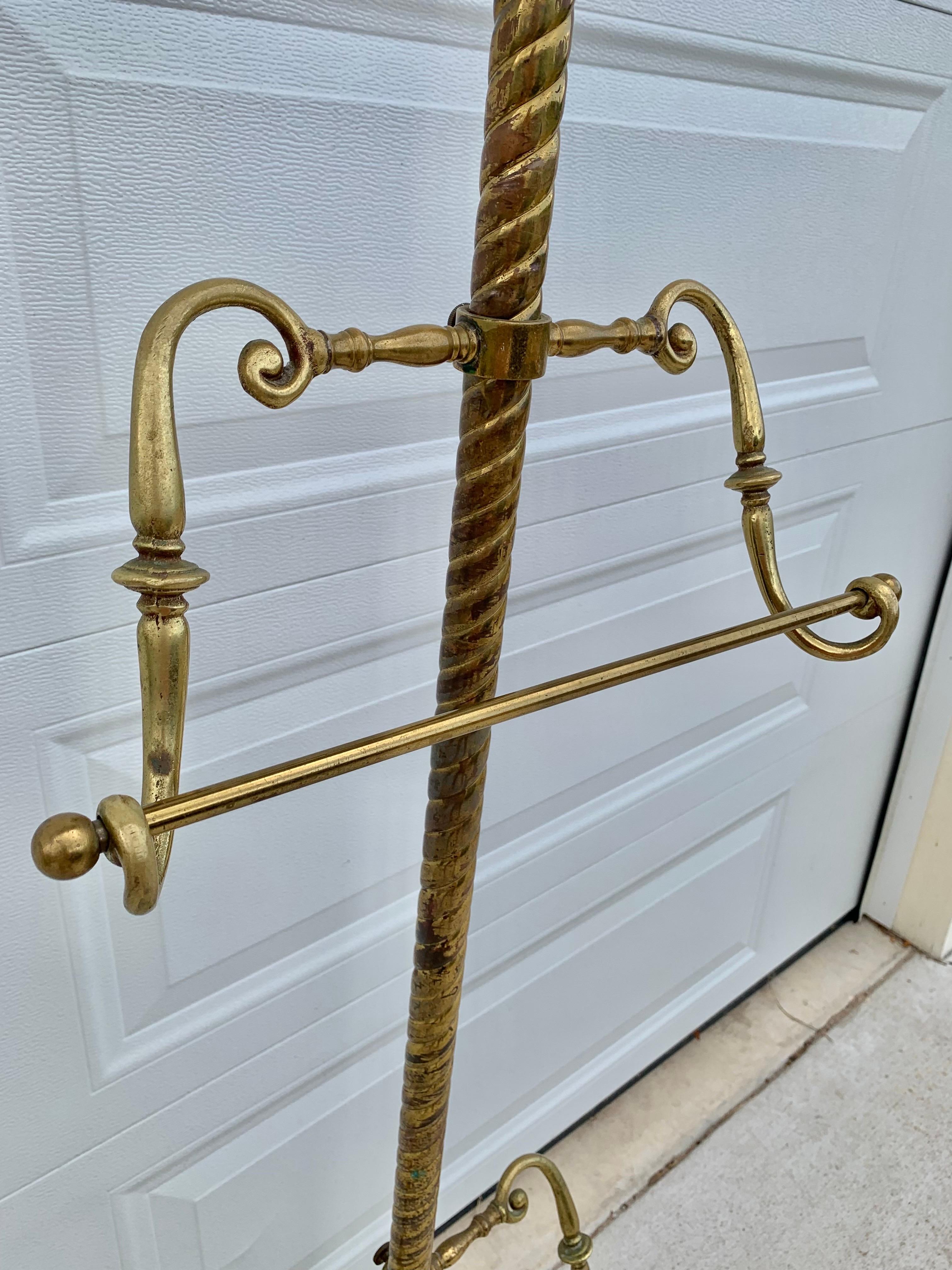 Mid 20th Century Brass Valet Stand 3