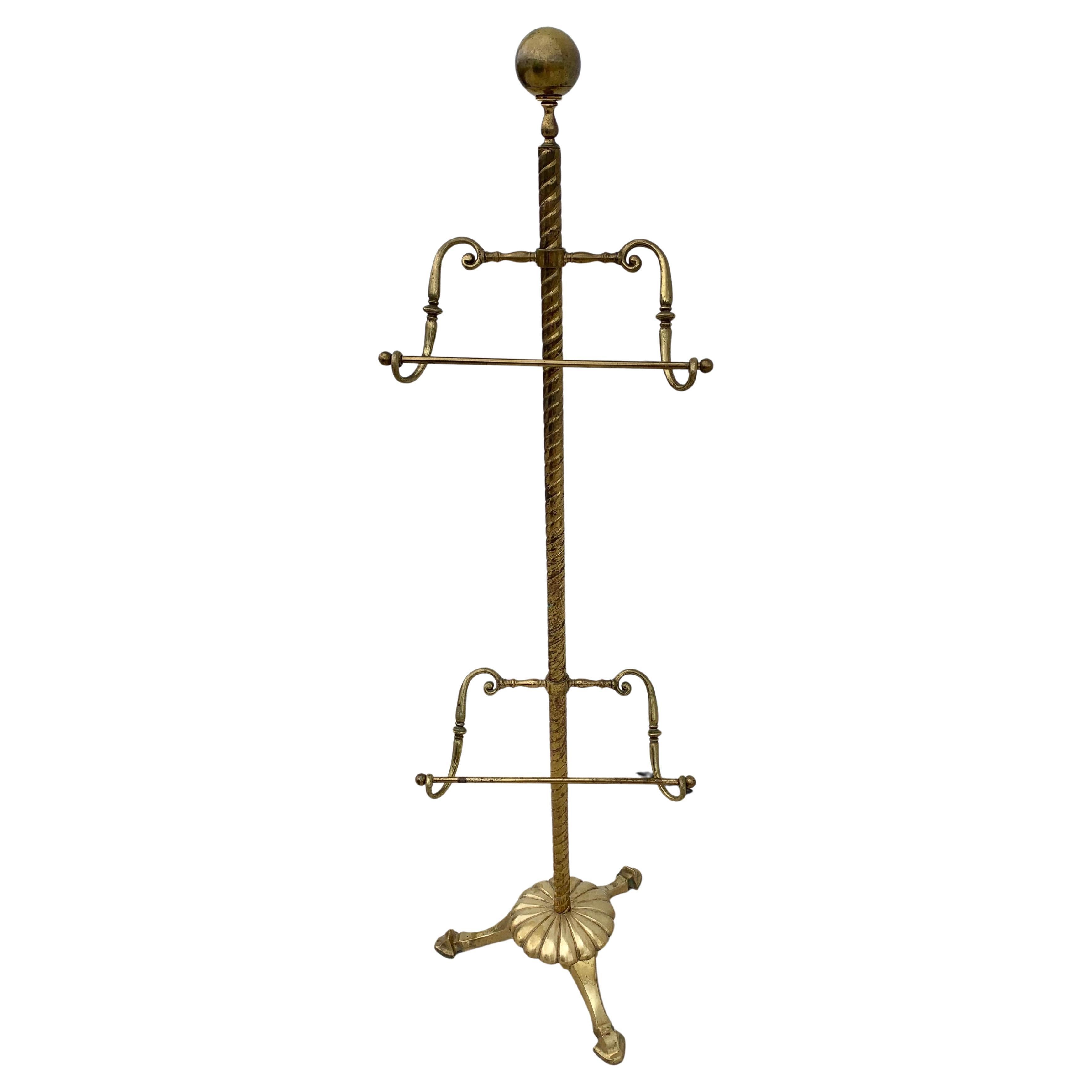 Mid 20th Century Brass Valet Stand