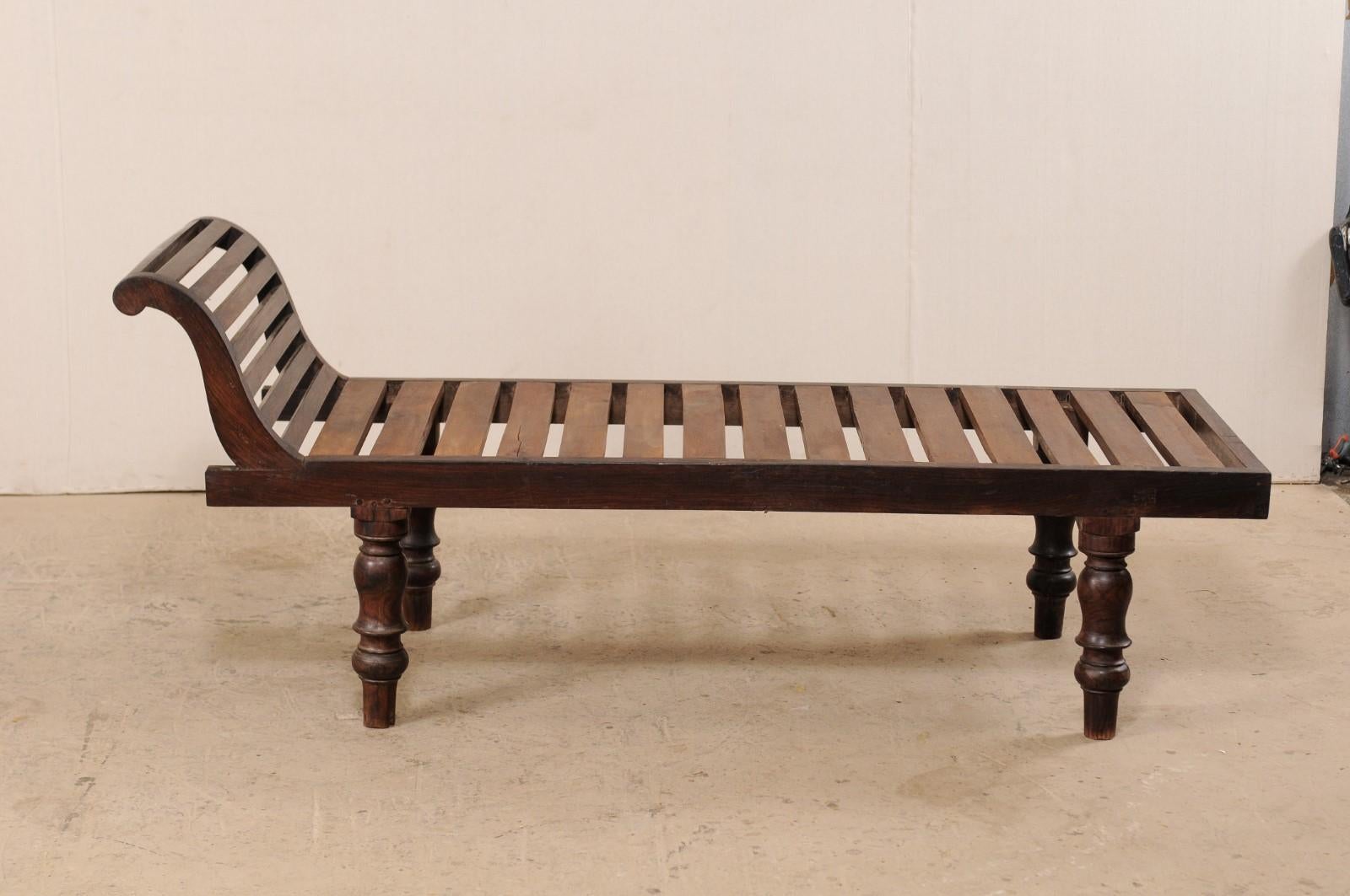 wooden chaise lounge