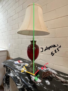 Lampe aus Bronze und Alabaster aus der Mitte des 20. Jahrhunderts