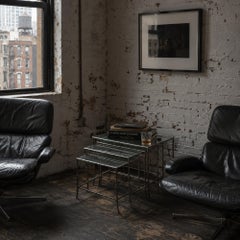 Mid-20th Century Bronze Bamboo Nest of Side Tables