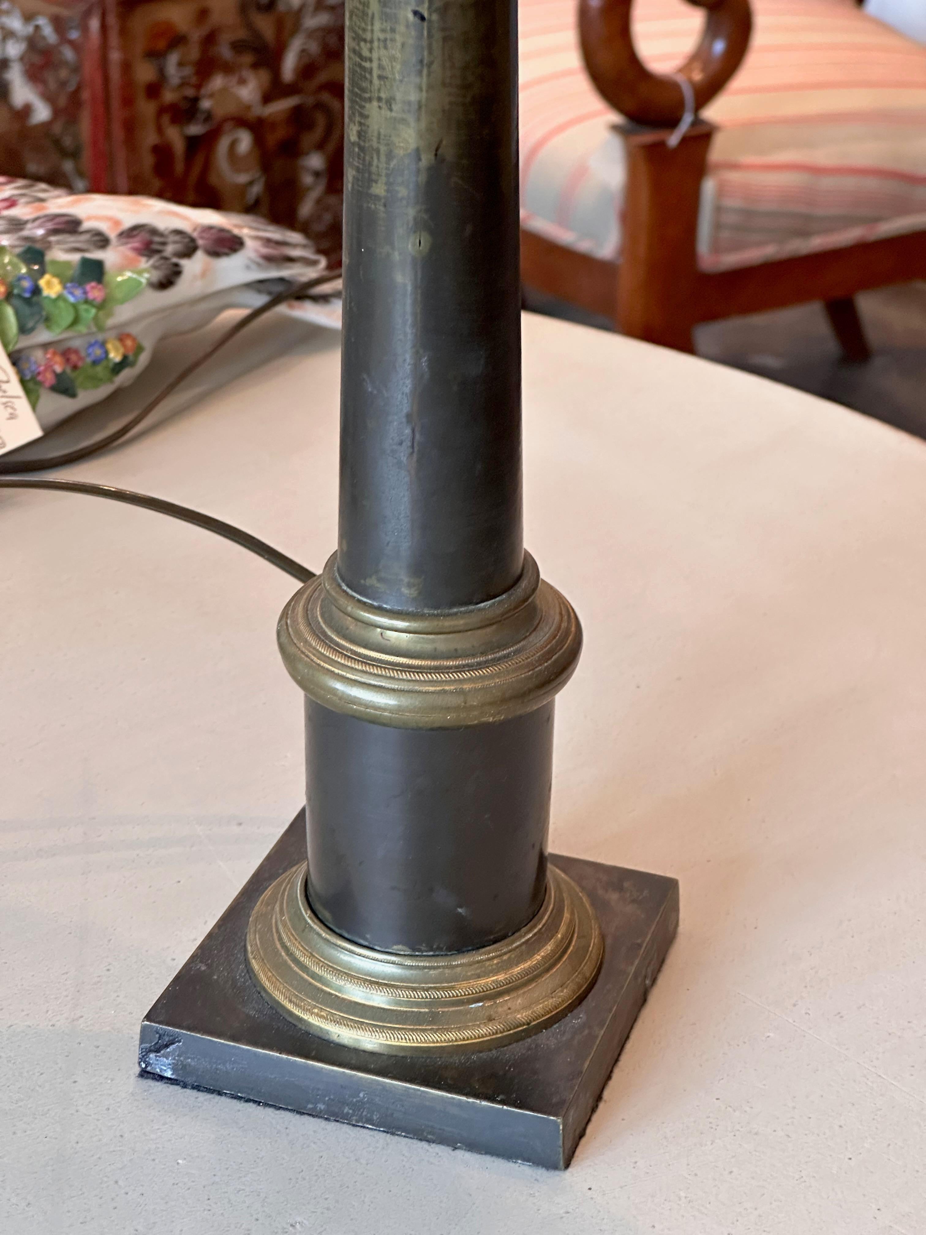 Mid 20th Century Bronze Bouillotte Lamp 1