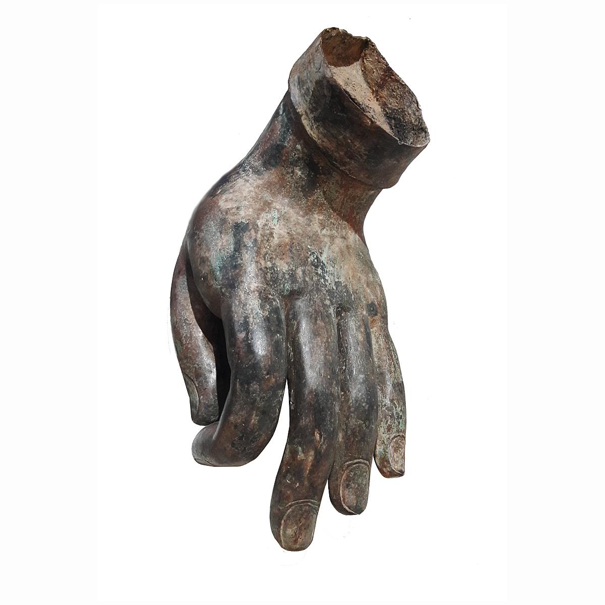 Mid-20th Century Bronze Buddha Hand 3